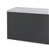MEREO - Siena, kúpeľňová skrinka s umývadlom z liateho mramoru 101 cm, antracit mat CN432M2