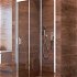 MEREO - Sprchové dvere, LIMA, trojdielne, zasúvacie, 100 cm, chróm ALU, sklo Point CK80632K