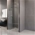 MEREO - Sprchové dvere, Novea, 80x200 cm, chróm ALU, sklo Číre, ľavé prevedenie CK10111ZL