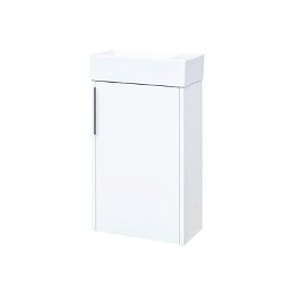 MEREO - Vigo, kúpeľňová skrinka s keramickým umývadlom, 41 cm, bílá CN340