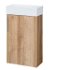 MEREO - Vigo, kúpeľňová skrinka s keramickým umývadlom, 41 cm, dub Riviera CN341
