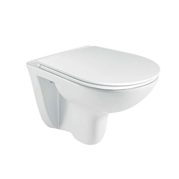 MEREO - WC závesné, RIMLESS, 530x355x360, keramické, vr. sedátka VSD81S2