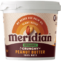 Meridian Bio Arašidové maslo chrumkavé = crunchy 100% 1000g