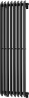 MEXEN - Atlanta vykurovací rebrík/radiátor 1200 x 405 mm, 646 W, čierny W211-1200-405-00-70