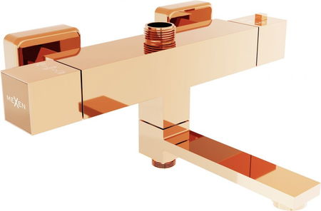 MEXEN - Cube batéria termostatická vaňová/ sprchová ružové zlato 77910-60