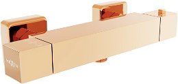 MEXEN - Cube termostatická sprchová batéria ružové zlato 77200-60
