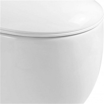 MEXEN - Egg Závesná WC misa vrátane sedátka s slow-slim, Duroplastu, biela 30245000