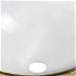 MEXEN - Elza umývadlo na dosku 40 x 33 cm, biela/zlato dekor 21014008