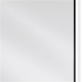 MEXEN - Erma zrkadlo s osvetlením 60 x 80 cm, LED 6000K, čierny rám 9814-060-080-611-70