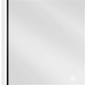 MEXEN - Erma zrkadlo s osvetlením 80 x 60 cm, LED 6000K, čierny rám 9814-080-060-611-70