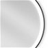 MEXEN - Esso zrkadlo s osvetlením 70 cm, LED 6000K čierny rám 9825-070-070-611-70