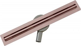 MEXEN - Flat 360 Slim podlahový žľab 70 cm otočný ružové zlato 1641070