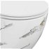 MEXEN - Lena Závesná WC misa vrátane sedátka s slow-slim, Duroplastu, biely kameň 30224091