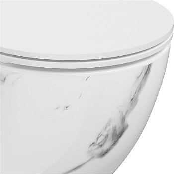 MEXEN - Lena Závesná WC misa vrátane sedátka s slow-slim, Duroplastu, biely kameň 30224092