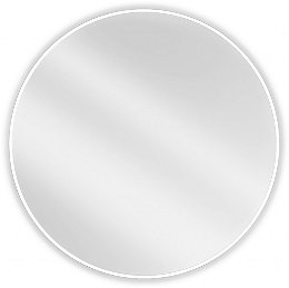 MEXEN - Loft zrkadlo 90 cm, biely rám 9850-090-090-000-20