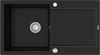 MEXEN MEXEN - Leo granitový drez 1 s odkvapkávačom 900x500 mm, čierna 6501901010-77