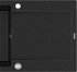 MEXEN MEXEN - Leo granitový drez 1 s odkvapkávačom 900x500 mm, čierna / strieborná metalíza 6501901010-73