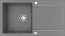 MEXEN MEXEN - Leo granitový drez s odkvapkávačom 900x500 mm, sivá 6501901010-71