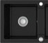 MEXEN MEXEN - Mario granitový drez dve bunky 820x436 mm, čierna / strieborná metalíza 6504822000-73