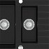 MEXEN MEXEN - Matias granitový drez s malým odkvapkávačom 900x505 mm, čierny 6502901505-77