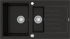 MEXEN MEXEN - Matias žula drez 1,5-misa drez s vypúšťaním krátky Board 900x505 mm, čierna / kovové zlato 6502901505-75