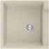 MEXEN MEXEN - Tomas granitový drez 2-bowl 800x500 mm, béžový, sifón chróm 6516802000-69