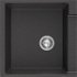 MEXEN MEXEN - Tomas granitový drez 2-bowl 800x500 mm, čierna kropenatý, sifón chróm 6516802000-76