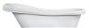 MEXEN - RETRO Voľne stojaca vaňa 170x75 cm, biela, sifón chróm 53251707500