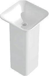 MEXEN - Ria Voľne stojace umývadlo s liateho mramoru 45 x 45 cm, biela mat 26584500