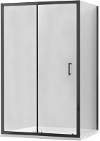 MEXEN/S - APIA sprchovací kút 125x80, transparent, čierna 840-125-080-70-00