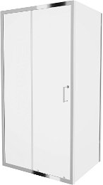 MEXEN/S - Apia sprchovací kút obdĺžnik 115x100, transparent, chróm 840-115-100-01-00