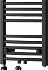 MEXEN/S - Ares radiátor + vykurovacia tyč 700 x 400 mm, 300 W, čierna W102-0700-400-2300-70