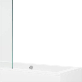 MEXEN/S - Cube obdĺžniková vaňa 170 x 80 cm s panelom + vaňová zástena 100 cm, transparent, chróm 550517080X9510000001