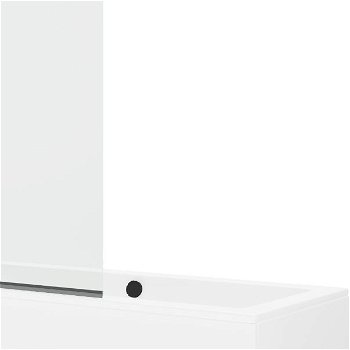 MEXEN/S - Cube obdĺžniková vaňa 180 x 80 cm s panelom + vaňová zástena 120 cm, transparent, čierna 550518080X9212027000