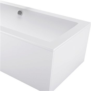 MEXEN/S - Cube obdĺžniková vaňa 190 x 90 cm s panelom, biela 55051909000X