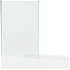 MEXEN/S - Cubik obdĺžniková vaňa 150 x 70 cm s panelom + vaňová zástena 100 cm, transparent, chróm 550315070X9510000001
