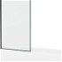 MEXEN/S - Cubik obdĺžniková vaňa 150 x 70 cm s panelom + vaňová zástena 90 cm, čierna vzor 550315070X9509007070