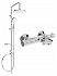 MEXEN/S - Erik sprchový stĺp vrátane vaňovej termostatickej batérie Nox, chróm 77350205-00
