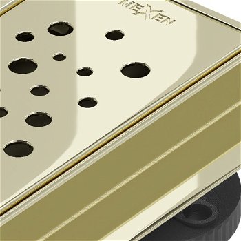MEXEN/S - Flat 360° M12 podlahový žľab otočný 70, zlatý 1521070-40