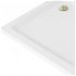 MEXEN/S - Flat sprchová vanička štvorcová slim 90 x 90, biela + zlatý sifón 40109090G