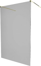 MEXEN/S - KIOTO samostatne stojaca sprchová zástena 100 x 200, grafit, ružové zlato 800-100-002-60-40