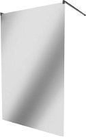 MEXEN/S - KIOTO samostatne stojaca sprchová zástena 100 x 200, zrkadlové, čierna 800-100-002-70-50