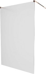MEXEN/S - KIOTO samostatne stojaca sprchová zástena 110 x 200, matné sklo 8 mm, ružové zlato 800-110-002-60-30