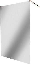 MEXEN/S - KIOTO samostatne stojaca sprchová zástena 120 x 200, zrkadlové, ružové zlato 800-120-002-60-50