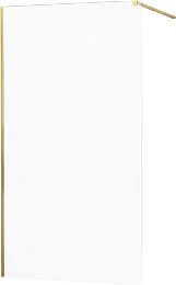 MEXEN/S - KIOTO Sprchová zástena WALK-IN 100x200 cm 8 mm, zlatá, transparent 800-100-101-50-00