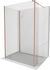 MEXEN/S - Kioto Sprchová zástena WALK-IN 110 x 70 x 30 cm, transparent, meď kartáčovaná 800-110-070-221-65-00-030