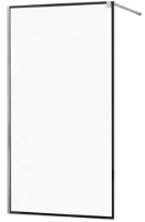 MEXEN/S - KIOTO Sprchová zástena WALK-IN 50x200 cm 8 mm, chróm, čierny profil 800-050-101-01-70