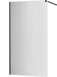 MEXEN/S - KIOTO Sprchová zástena WALK-IN 70x200 cm 8 mm, čierna, zrkadlové sklo 800-070-101-70-50