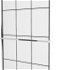 MEXEN/S - KIOTO Sprchová zástena WALK-IN s poličkou a držiakom uterákov 100 x 200, transparent/čierna 8 mm, chróm 800-100-121-01-77