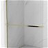 MEXEN/S - Kioto+ Sprchová zástena WALK-IN s poličkou a držiakom uterákov 115 x 200, transparent, zlatá 800-115-121-50-00